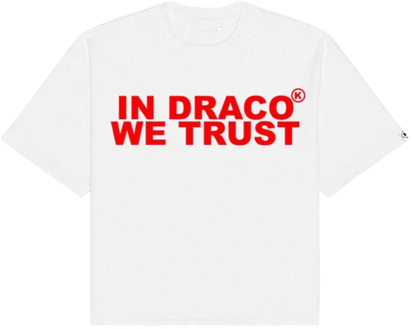 IN DRACO WE TRUST OVERSIZED TEE (RED)