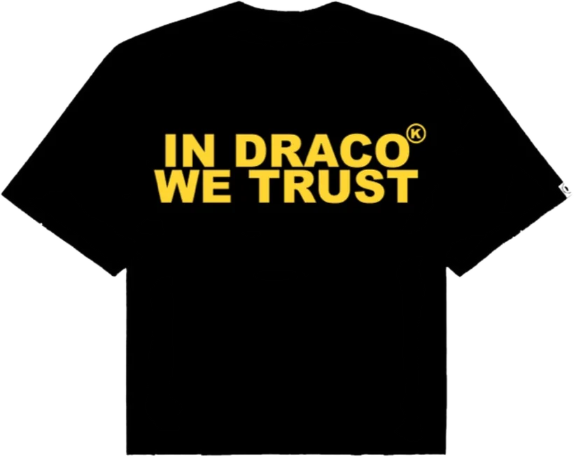 IN DRACO WE TRUST OVERSIZED TEE (Yellow) pre-made