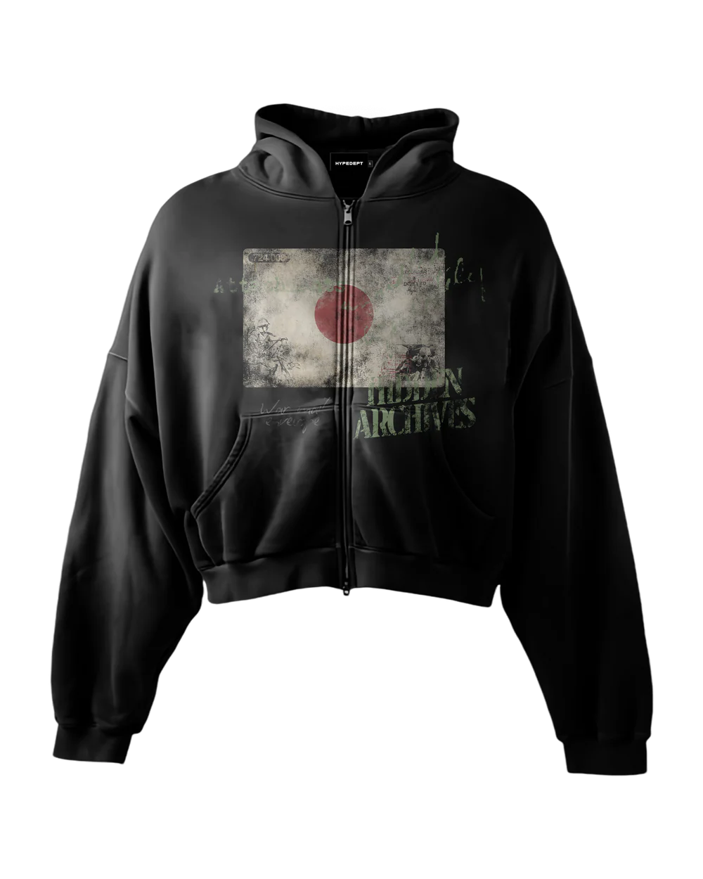 'JAPAN' HEAVYWEIGHT BOXY ZIPUP HOODIE
